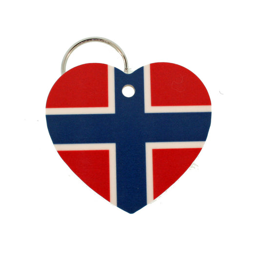 Heart Keychain "Norwegian"