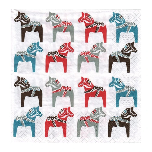 Dala Horse Dinner Napkin