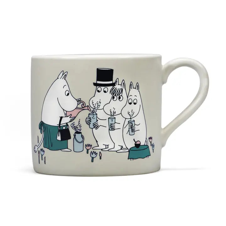 Ceramic Moomin Mug "Welcome Home" Grey