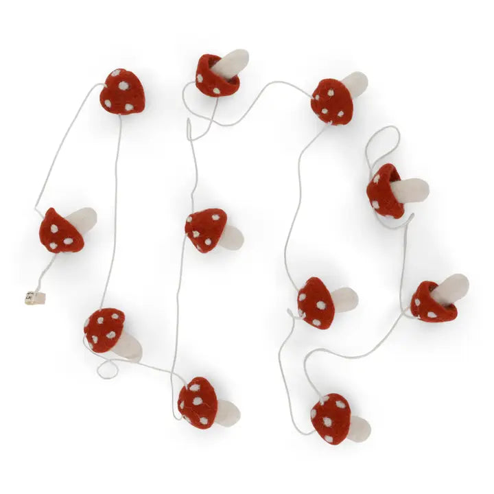 Garland with Rusty Red Mushrooms