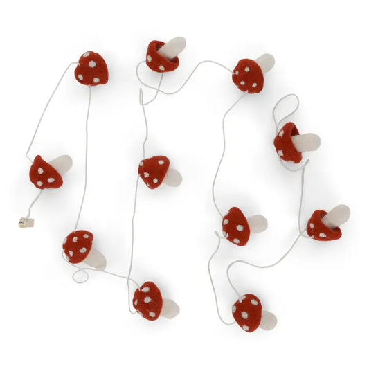 Garland with Rusty Red Mushrooms