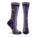 Floral Ribbons Socks - Violet