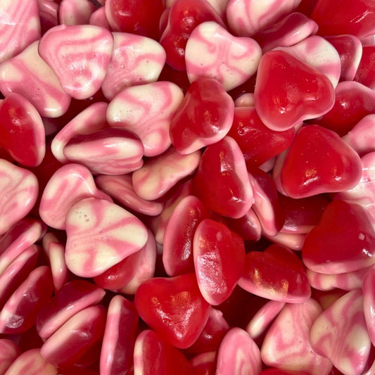 Twisted Swedish Gummy Hearts