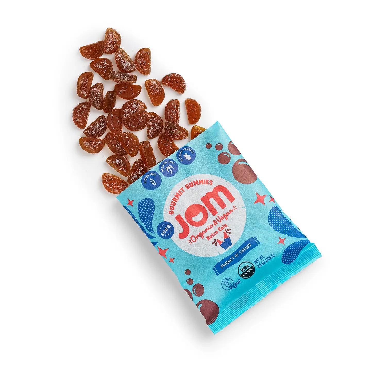 Sour Retro Cola Gummy Candies (Jom)