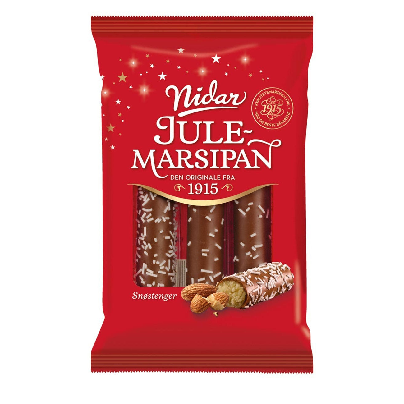 Nidar Julemarsipan Snow Logs