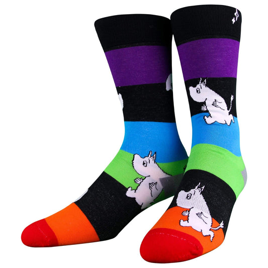 Moomin Rainbow Stripe Crew Socks