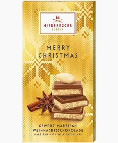 Niederegger Merry Christmas Spiced Marzipan with Milk Chocolate