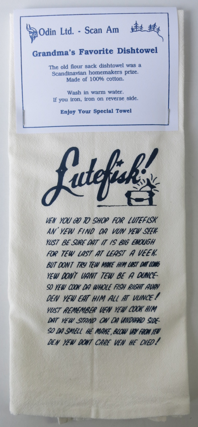 Grandma's Favorite Dishtowel - Lutefisk
