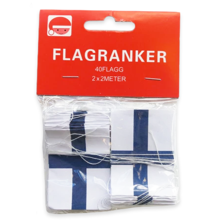 Finnish Flag Garland