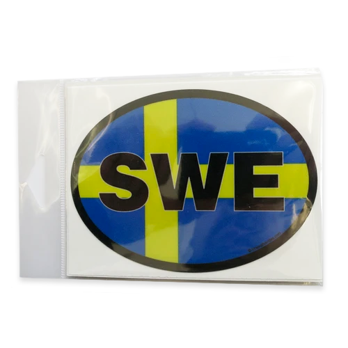 Oval Decal - Swedish Flag
