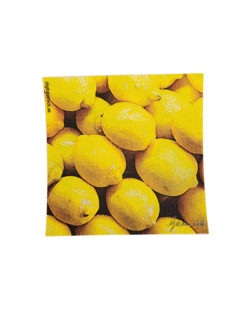 Lemons Swedish Dishcloth