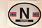 Oval Decal - Norway