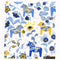 Blue & Yellow Dala Horses Swedish Dishcloth
