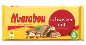 Marabou Schweizer Nöt, 180g