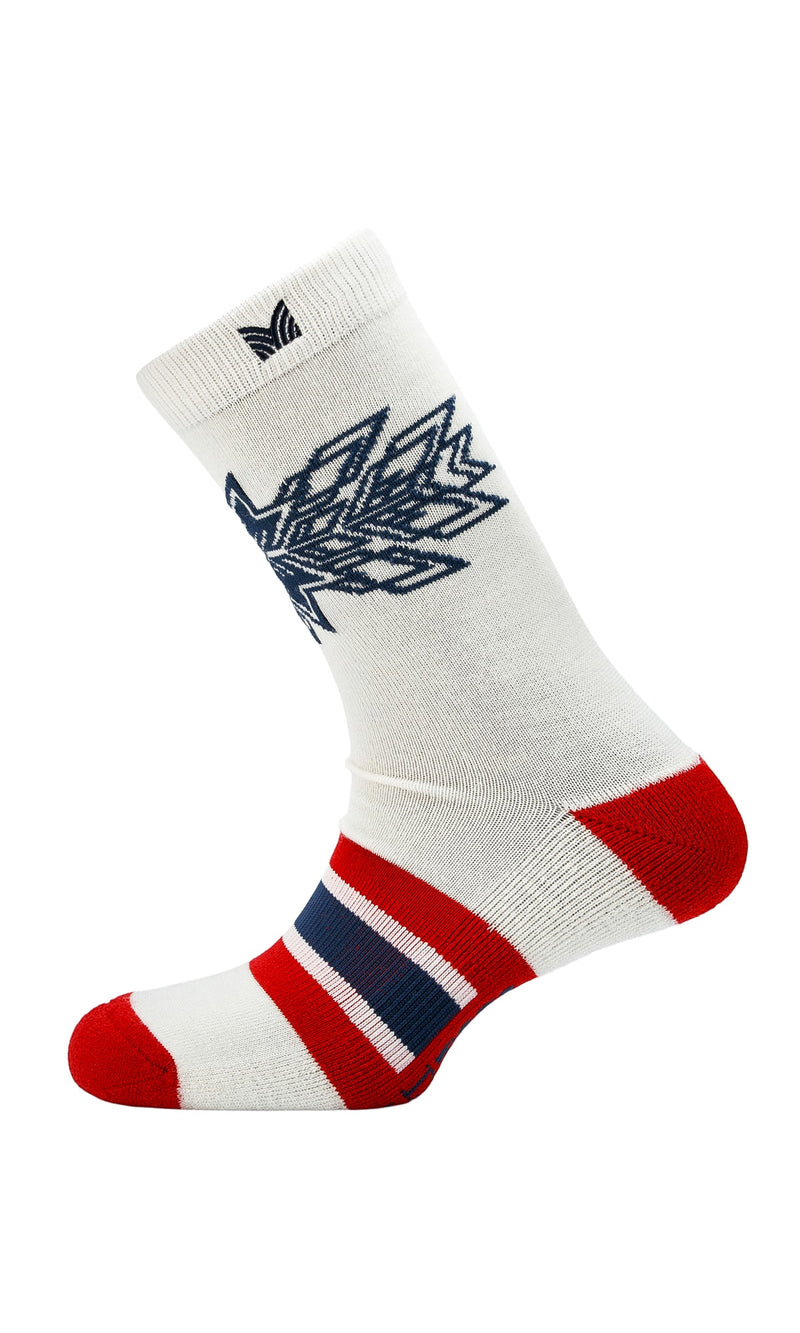 Spirit Pattern Wool Crew Cut Socks