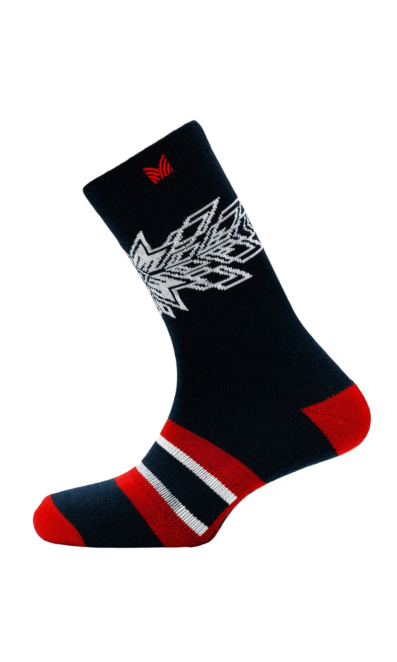 Spirit Pattern Wool Crew Cut Socks