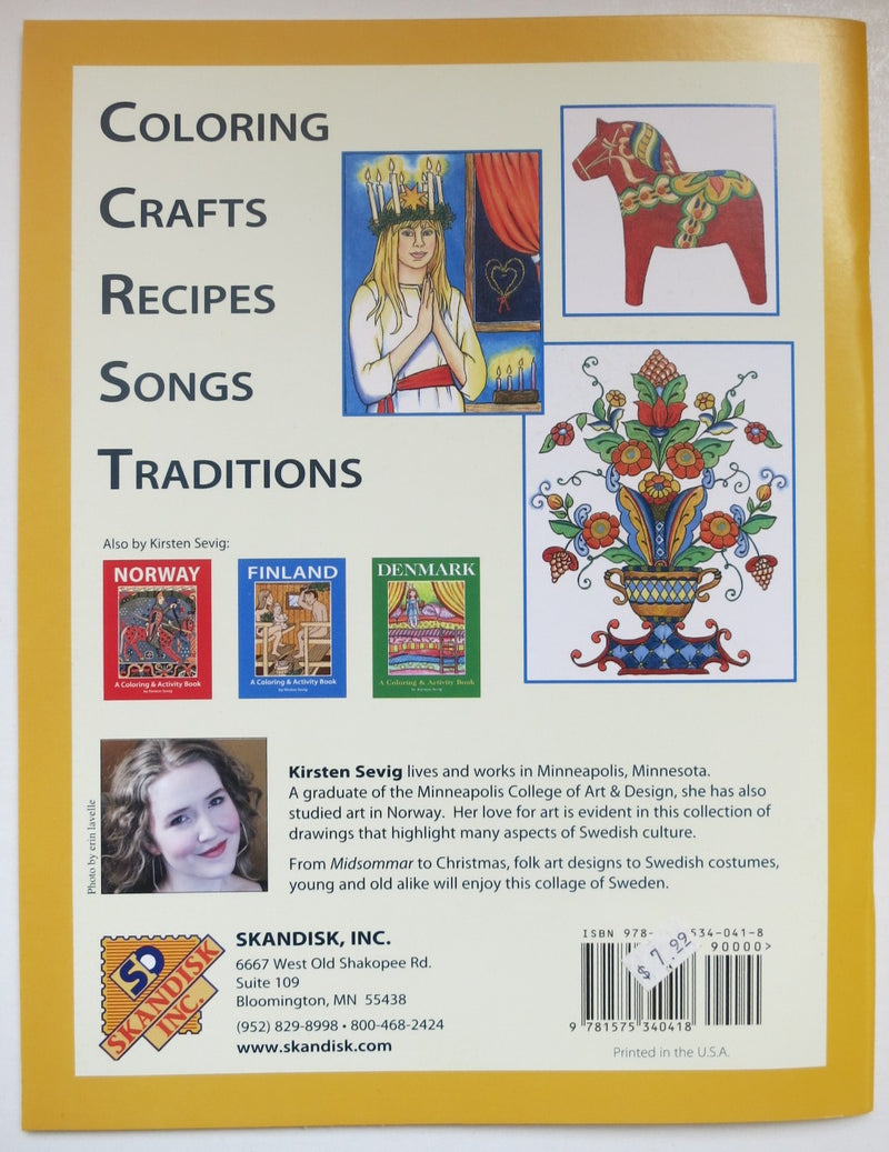 Sweden Coloring & Activity Book