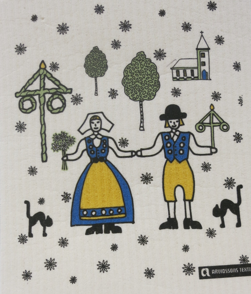 Midsommar Swedish Dishcloth