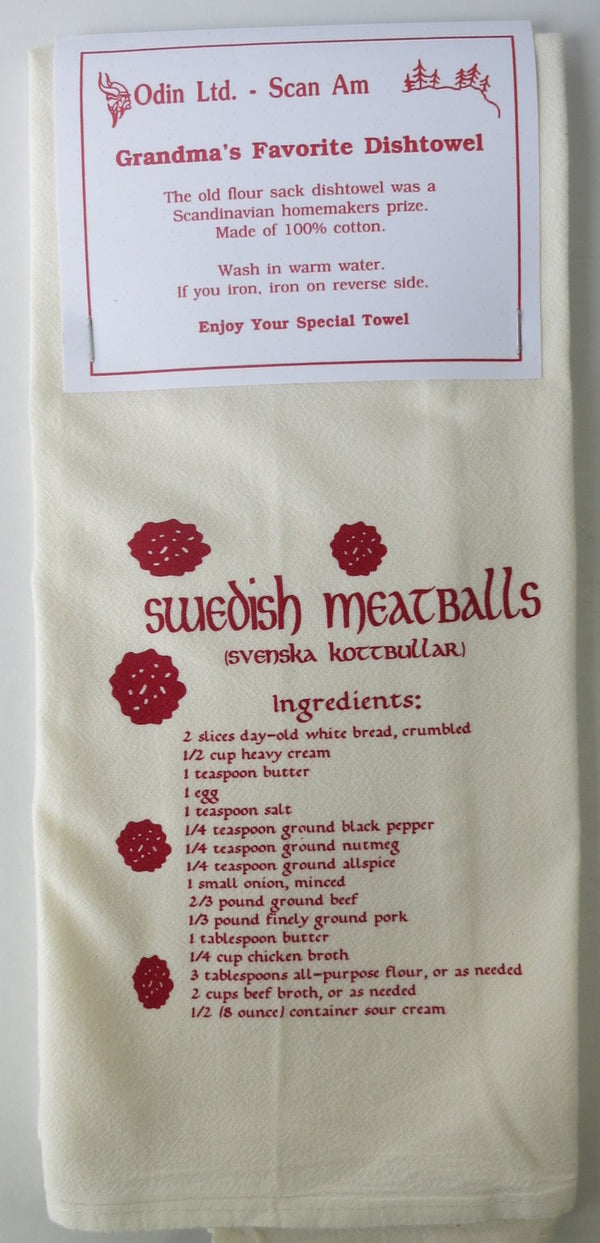 Grandma's Favorite Dishtowel - Swedish Meatballs