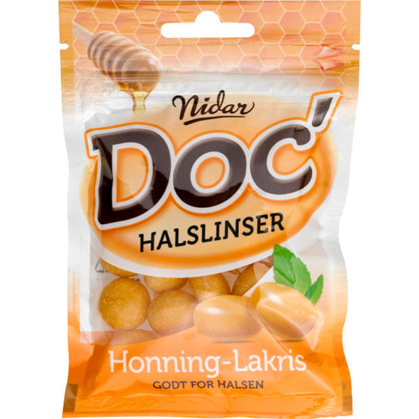 Nidar Doc' Halslinser Honning-Lakris