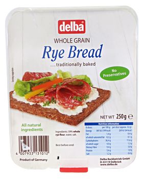 Delba Whole Grain Rye Bread
