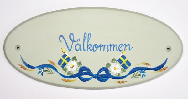 Välkommen Swedish Wall Decal (Hand-Painted)