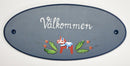 Välkommen with Dala Horse Wall Decor (Hand-Painted)