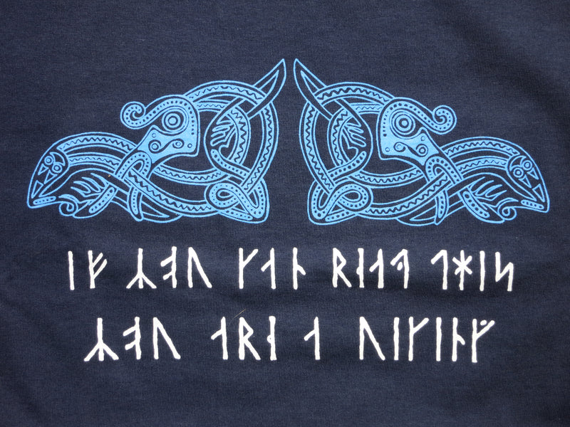 Runic Symbols T-Shirt (Blue)
