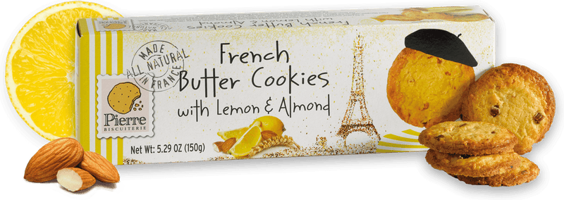 French Butter Cookies Lemon & Almond