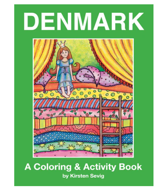 Denmark Coloring & Activity Book