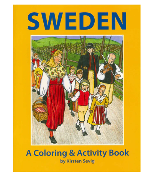 Sweden Coloring & Activity Book