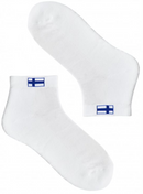 White Finnish Flag Ankle Socks