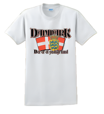 White "Der er et yndigt land"- T-shirt