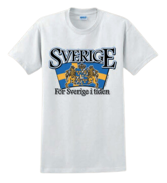 White "För Sverige i tiden"- T-Shirt