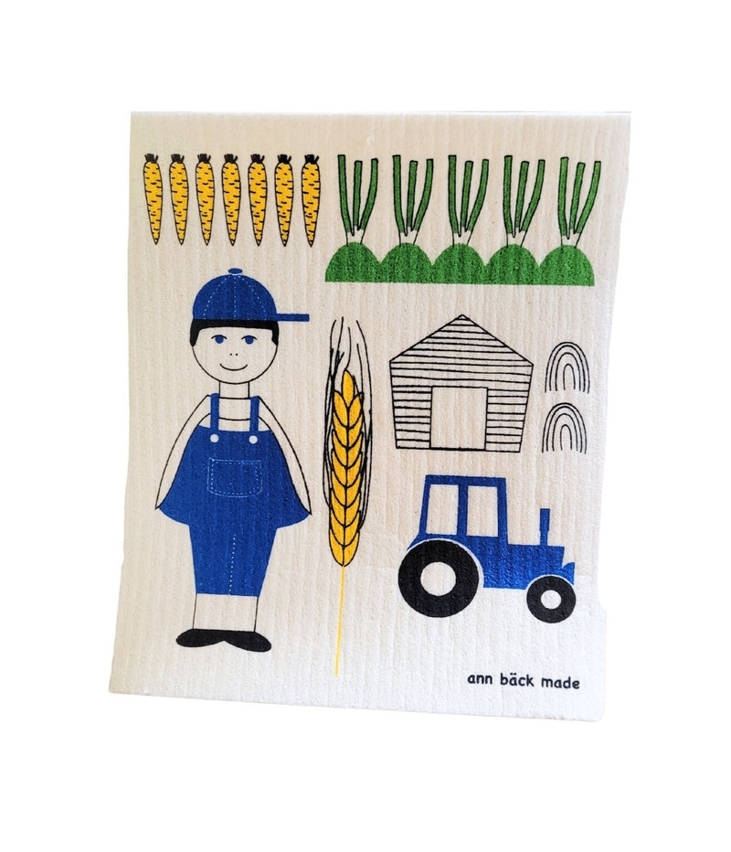 Farm themed Swedish Dishcloth