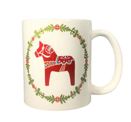 Red Dala Horse Mug