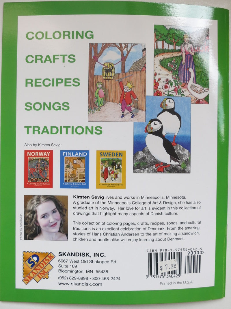 Denmark Coloring & Activity Book