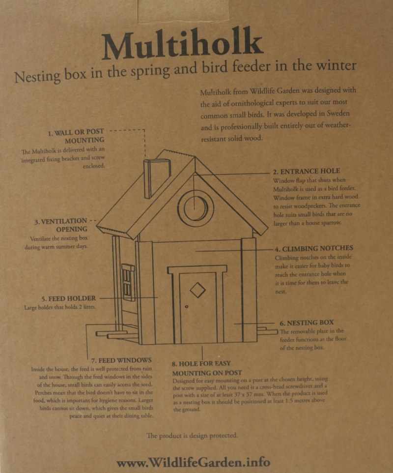 Birdhouse - White/Blue