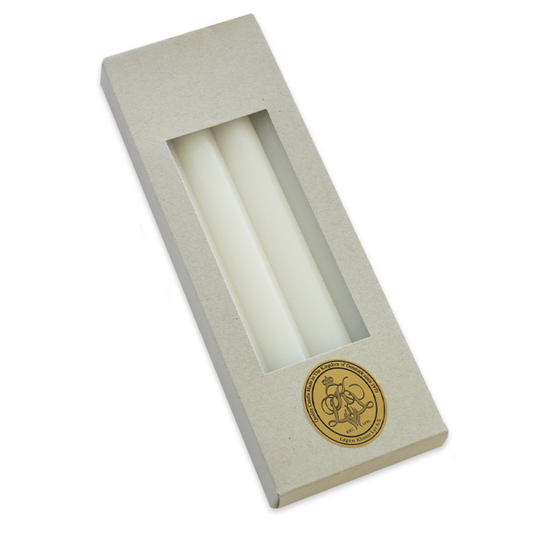 Danish Crown Candles - White