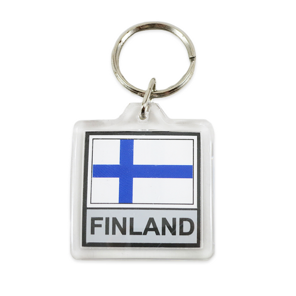 Finnish Flag Keychain