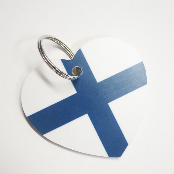 Heart Keychain "Finnish"