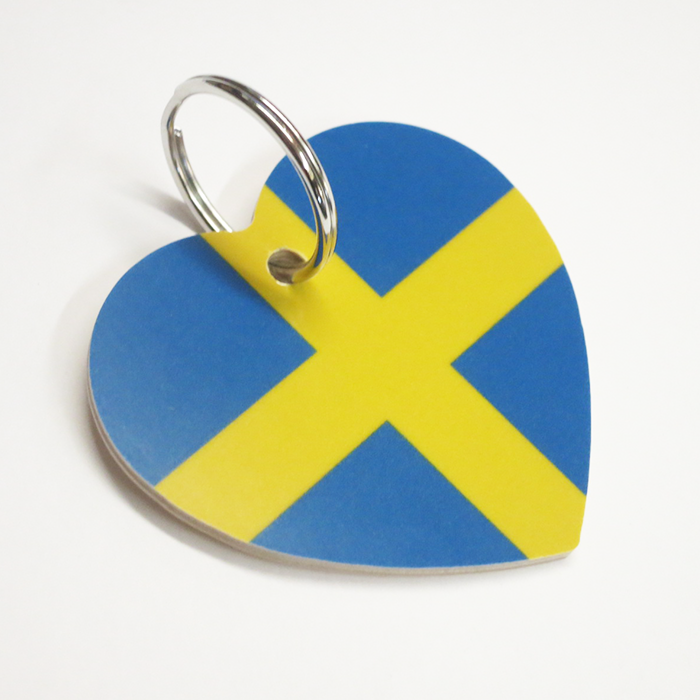 Heart Keychain "Swedish"