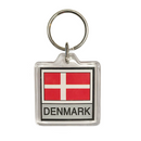 Danish Flag Keychain