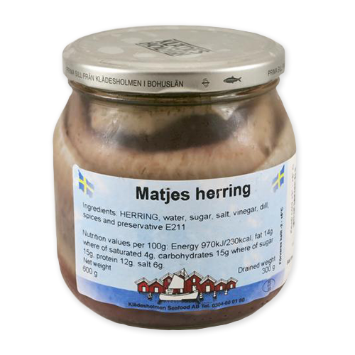 Matjes Herring, Glass Jar (20 oz) PERISHABLE