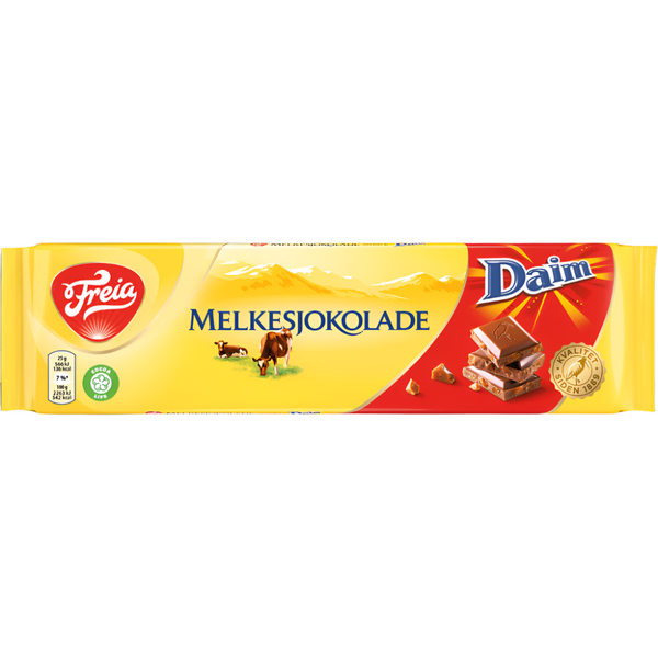FREIA of Norway, Melkesjokolade with Daim (200g)
