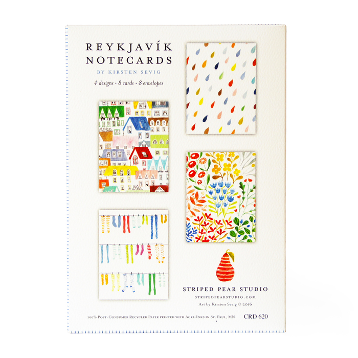 Reykjavík Notecards by Kirsten Sevig