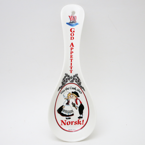 Porcelain Spoon Rest - Norwegian