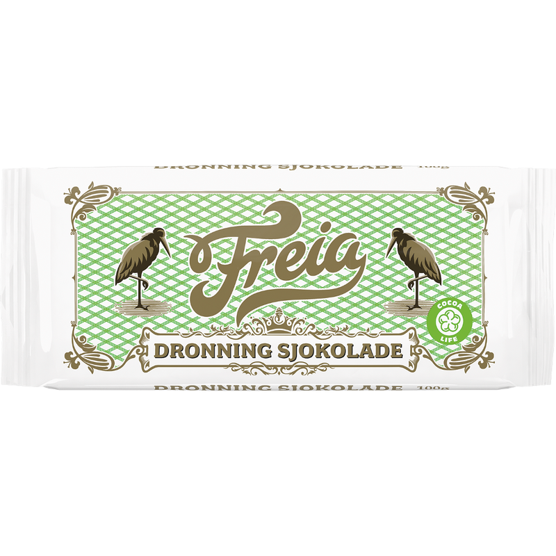 Freia Dronning Kokesjokolade, Queen Chocolate (3.5oz)