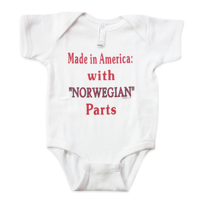 Made in America: with "Norwegian" Parts Onesie