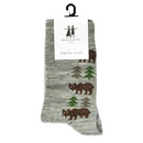 B&L Socks "Bears, Gray"